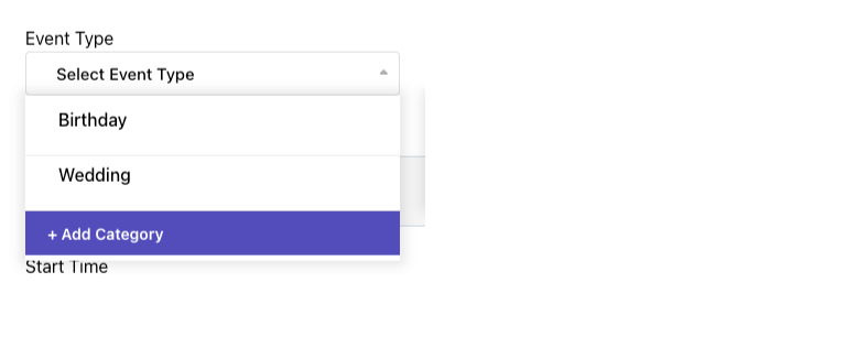 Custom Category Added Example