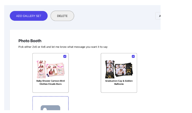 Deleting Gallery Sets