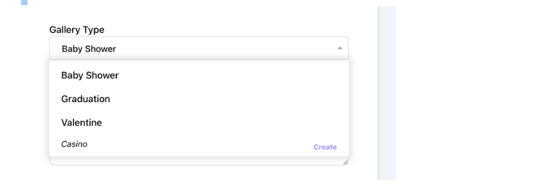 After Clicking any “Add Gallery Set” Button