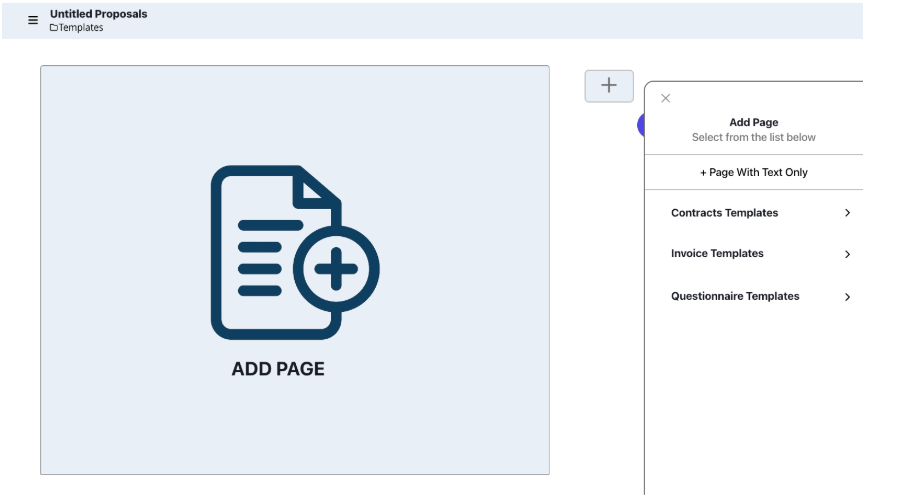 Create New Proposal Template